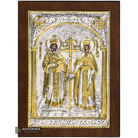 Saints Constantine & Helen Orthodox Silver Plated Icon
