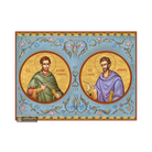 22k Holy Saints Unmercenaries - Gold Leaf Background Orthodox Icon