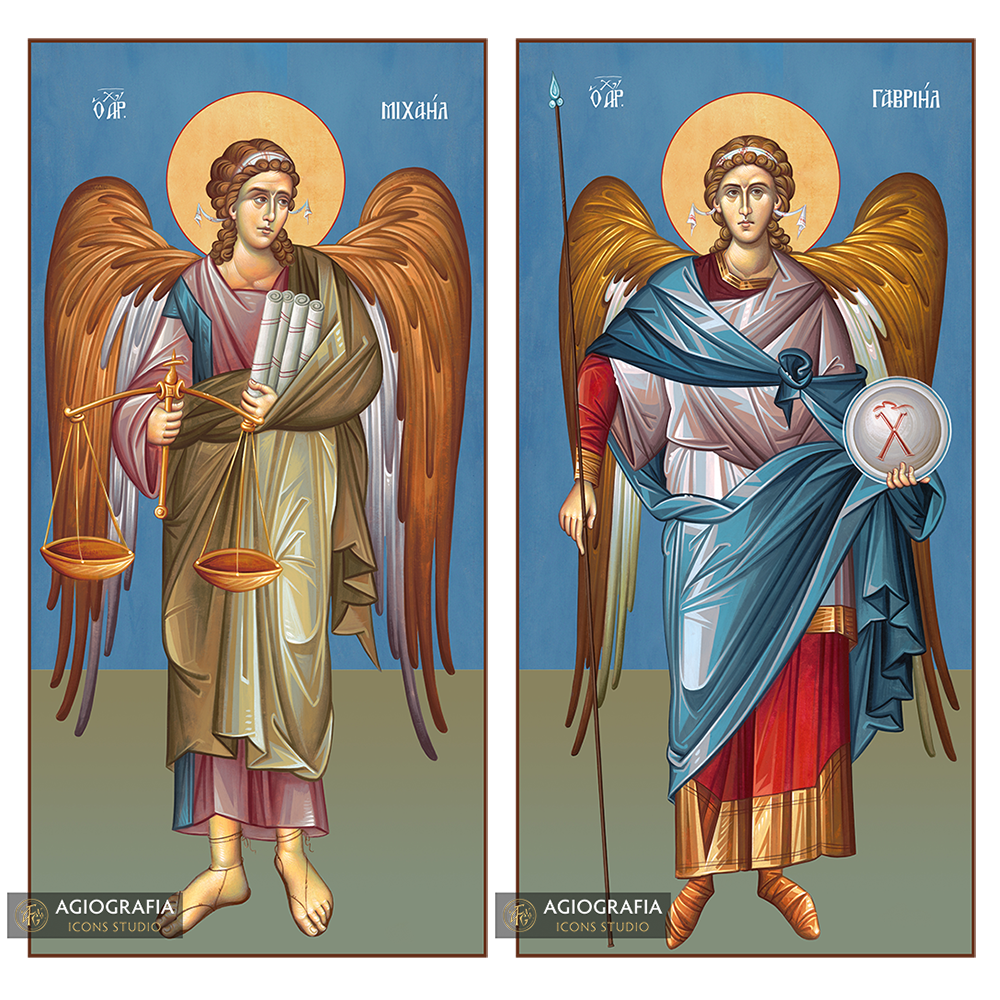 Archangels Michael & Gabriel (2 Icons set)