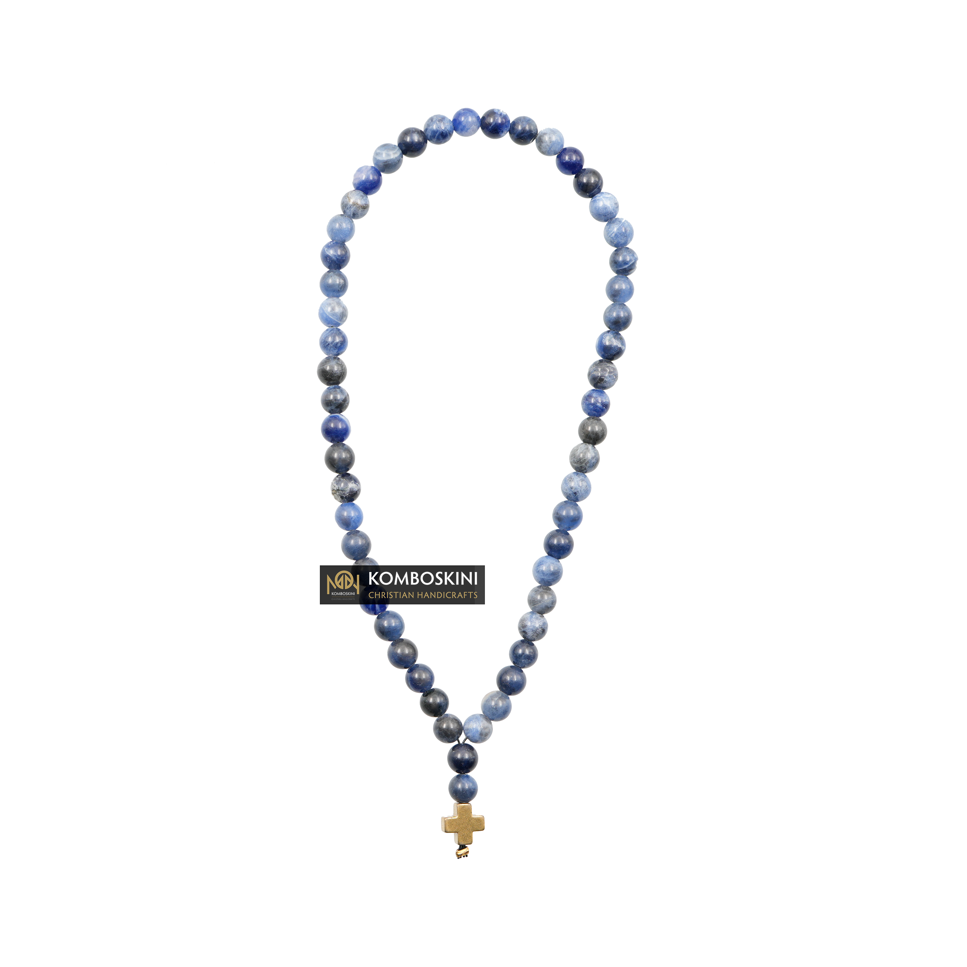 Prayer Rope of Sodalite Semi-Precious Stones with 33 knots
