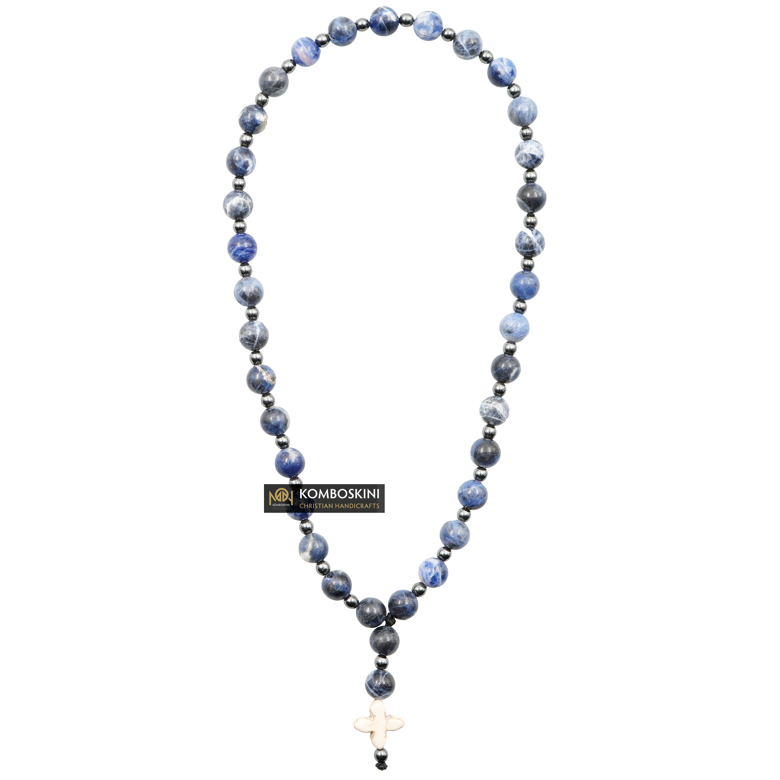 Prayer Rope of Sodalite Semi-Precious Stones with 50 knots