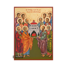 The 12 Holy Apostles Gold Print Greek Icon with Aged Gold Foil