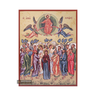 The Ascension of The Lord Gold Print Christian Icon on Aged Gold Foil
