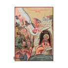 The Ladder of Divine Accent Gold Print Icon with Aged Gold Foil