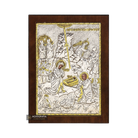 Nativity of the Lord Christian Orthodox Silver Plated Icon