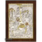 Nativity of the Lord Christian Orthodox Silver Plated Icon