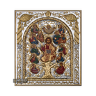 Tree of Life Silver Gold Plated Christian Orthodox Wood Icon