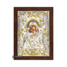 Virgin Mary Byzantine Christian Orthodox Silver Plated Icon