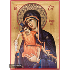 Virgin Mary It is truly meet (Axion Esti) Icon with Matte Gold Leaves