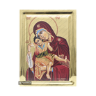 Virgin Mary Axion Esti Orthodox Icon on Wood with Gilding Effect
