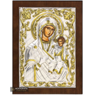 Virgin Mary the Directress Christian Orthodox Silver Plated Icon