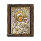 Virgin Mary the Directress Pure Silver and 24k Gold Plated Icon