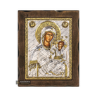 Virgin Mary the Directress Pure Silver and 24k Gold Plated Icon