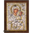 Virgin Mary the Directress Christian Orthodox Silver Plated Icon