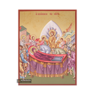 Virgin Mary Dormition Christian Gold Print Aged Gold Foil Icon