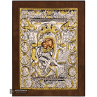 Virgin Mary It is truly meet (Axion Esti) Orthodox Silver Plated Icon