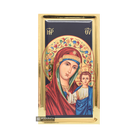 Virgin Mary Kazan Russian Orthodox Icon with Gilding Effect Gold Leaf