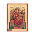 Virgin Mary Queen of All (Pantanassa) Orthodox Icon with Gold Leaves