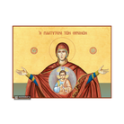 22k Virgin Mary the Platytera - Gold Leaf Background Orthodox Icon
