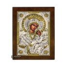 Virgin Mary of Passion Christian Orthodox Silver Plated Icon