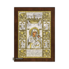 Virgin Mary of Soumela Orthodox Silver Plated Icon