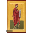 24k Virgin Mary the Intercessor Handwritten Icon with Gold Leaves