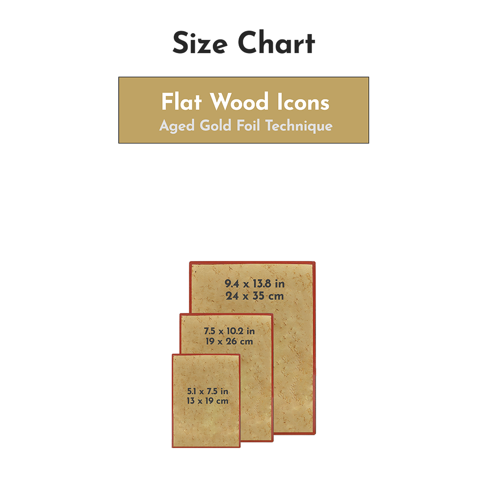 Size chart — Crocifissione del Signore