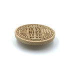 Holy Bread Prosphora Seal - 16cm - Natural wood - Christian Orthodox Stamp - Traditional Orthodox Prosphora - Deep Cutted & Round Decoration