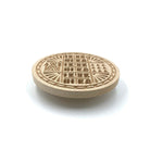Holy Bread Prosphora Seal - 16cm - Natural wood - Christian Orthodox Stamp - Traditional Orthodox Prosphora - All Symbols & Round Decoration