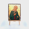 Saint Xenia Christian Russian Orthodox Icon on Wood with Gold Leaf