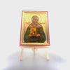 Saint Matrona Christian Greek Orthodox Icon on Wood with Gold Leaf