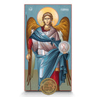 Archangel Gabriel with Blue Background