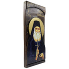 St Efrem Katounakiotis - Wood curved Byzantine Christian Orthodox Icon on Natural solid Wood